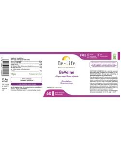 BeVeine + vigne rouge, 60 gélules